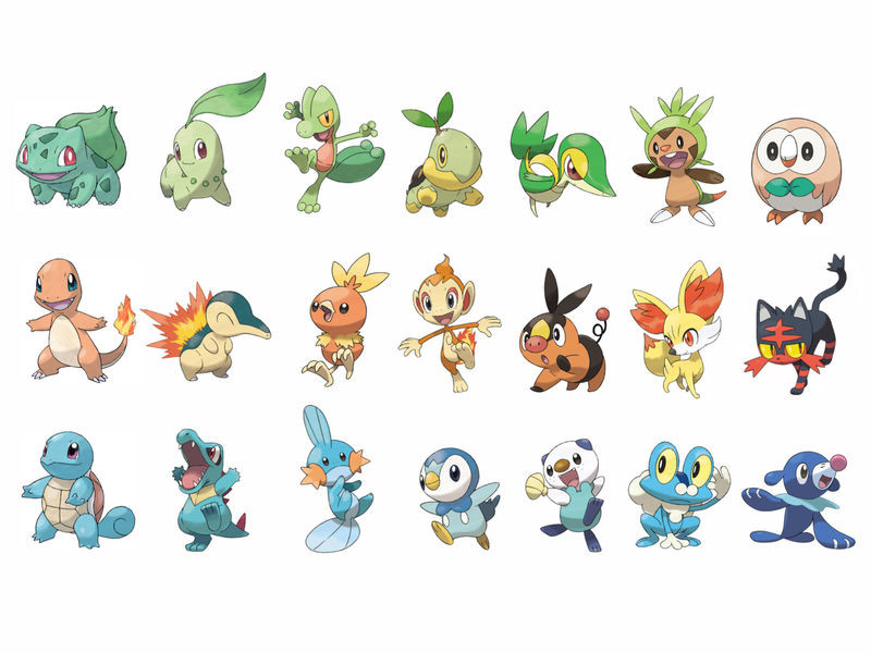 / Top 10 Pokémon Iniciales elegidos por la Comunidad de Vrutal